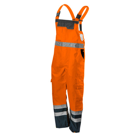 Work overalls, alarm, waterproof, orange, size XL