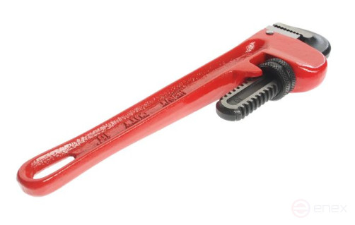 10" (250mm) American type pipe wrench, gripper up to 40mm JTC