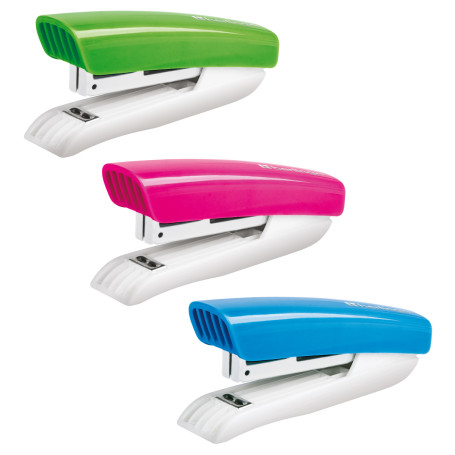Степлер №10 Berlingo "Blitz" до 10 л., пластиковый корпус, ассорти
