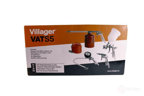 A set of painting tools for the Villager VAT-S5 5/1 compressor