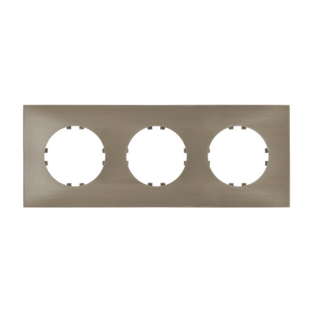 Рамка 3-постовая квадрат (бронза) Vintage QUADRO