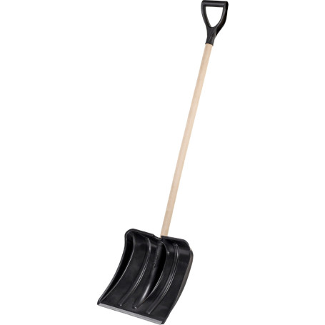 Vityaz CYCLE STANDART snow shovel with wooden handle and V-handle