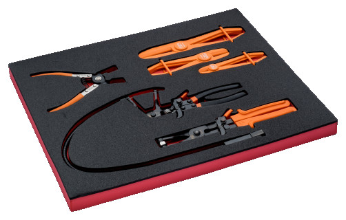 Fit&Go Clamp clamp set in a bed, 6 items