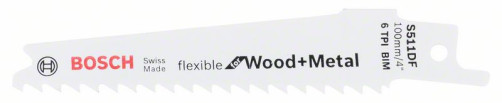 Саблевидная пила S 511 DF Flexible for Wood and Metal, 2608657722