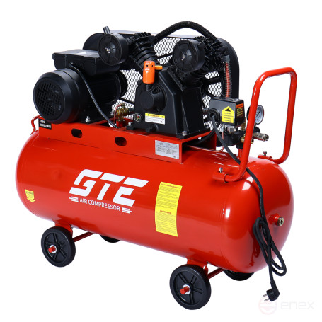 Pneumatic compressor 220V 2.2kW 8atm. 300L/min. receiver-100L piston belt GTE