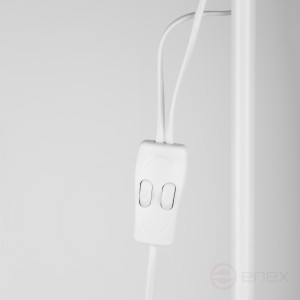 7088-501 Floor Lamp Rivoli Alexandrina 7088-501 Floor Lamp 1 x E27 40W + 1 x E14 40W White