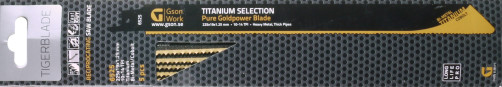 Полотно для сабельной пилы Tigerblade TiN Selection 300 x 19 x 1,25 мм 10/14 TPI