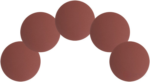 Круги шлифовальные сплошные (липучка), алюминий-оксидные, 125 мм, 5 шт. Р 400