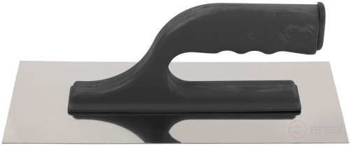 Stainless steel trowel, plastic handle, 270 x 130 mm