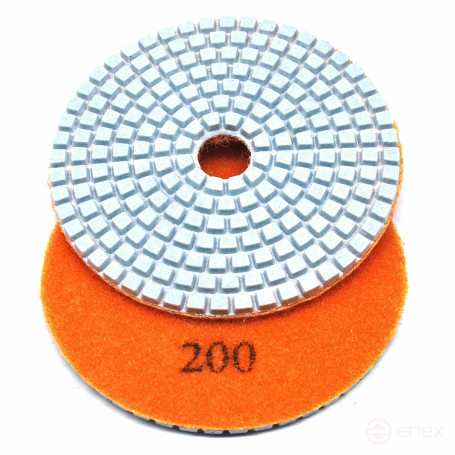 Алмазный гибкий шлиф.круг (черепашка), 100мм, Р 200, Чеглок
