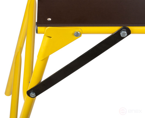 Multifunctional collapsible steel table, working height 770 mm, platform 500x1000mm