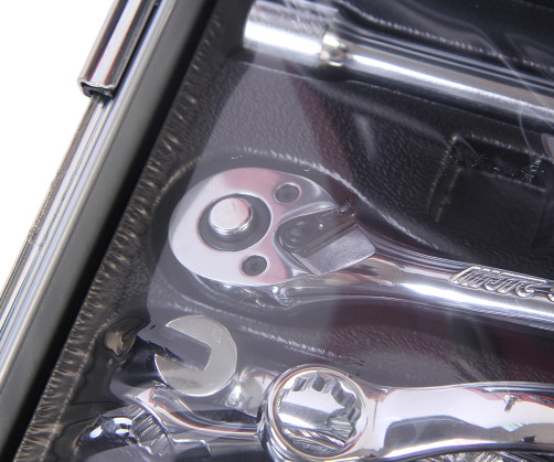 Набор инструментов 66 предметов в переносном инструментальном ящике (3 лотка) JTC