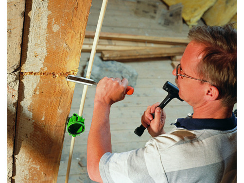 Стамеска с оранжевой полипропиленовой ручкой 22 мм