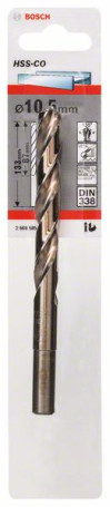 Metal drills HSS-Co , DIN 338 10.5 x 87 x 133 mm, 2608585866