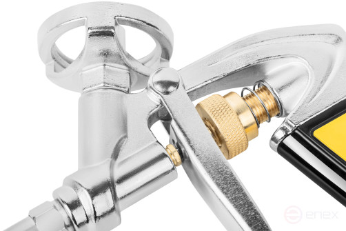 Mounting foam gun, Profi, aluminum body, rubberized handle