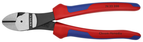 Бокорезы особ. мощн., голова 12°, рез: провол. ср. Ø 4.2 мм, твёрд. Ø 3 мм, роял. струна Ø 2.5 мм, L-200 мм, чёрн., 2-к ручки