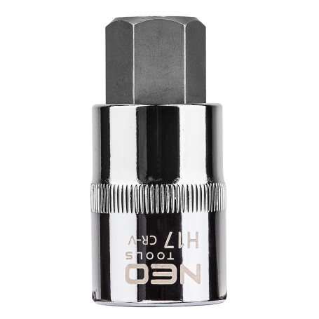 Головка торцевая с битой-вставкой HEX 1/2", H17 x 55 мм