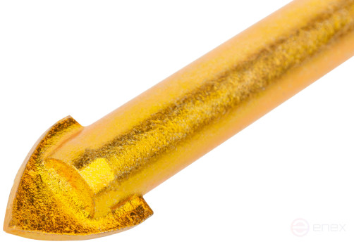 Сверло универсальное по кафелю, стеклу, керамограниту, бетону, кирпичу, шестигранный U-хвостовик под биту, 12х85 мм