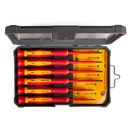 A set of dielectric screwdrivers NIO-06 mini PRO series