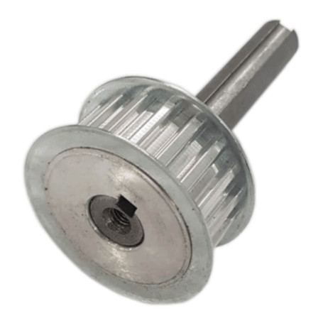 Lower pulley with shaft SHNV-20 for sandblasting