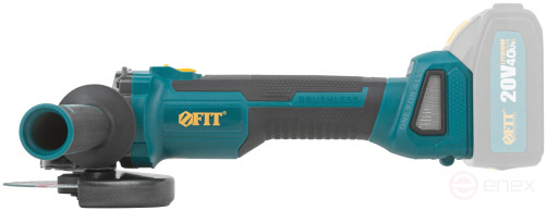 Angle grinder acc. 20 V; 3500/8500 rpm; ClC 125 mm; 1.7 kg; 2 rotation speeds; brushless, without battery; box.