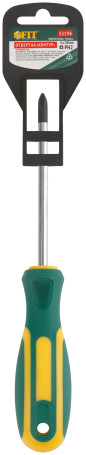 Screwdriver "Contour", CrV steel, rubberized handle 6x100 mm PH2