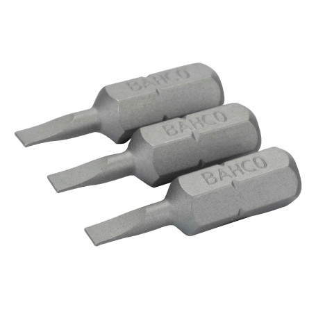 1/4" 3pcs bits. Slot 0. 6x4. 5 mm, L=25 mm