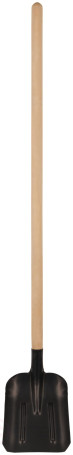 Shovel, flat, with wooden handle 225x270x1430 mm