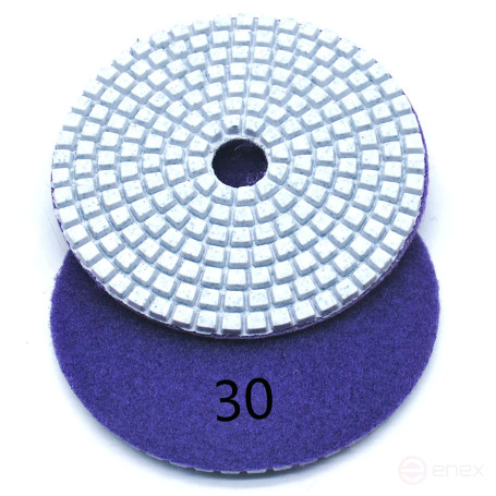 Алмазный гибкий шлиф.круг (черепашка), 100мм, Р 30, Чеглок