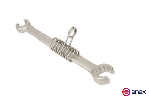 Ключ накидной с разрезом и предохранительной пружиной, 12х14 мм