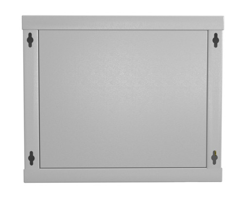 TWL-1266-SD-RAL7035 Wall cabinet 19-inch (19"), 12U, 650x600x600mm, metal perforated door, non-removable walls, 1 pair of profiles, color gray (RAL 7035) (assembled)