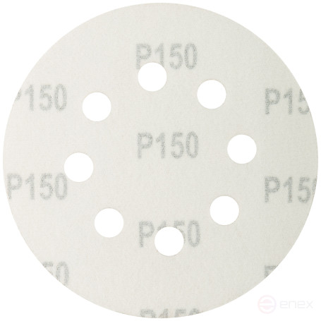 Grinding wheels with holes (Velcro), aluminum oxide, 125 mm, 5 pcs. P 150