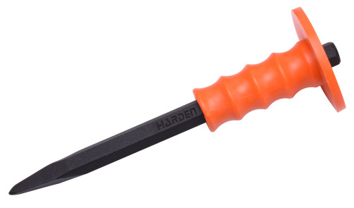 Pointed chisel with a 4x16x200mm tread, hex shank // HARDEN