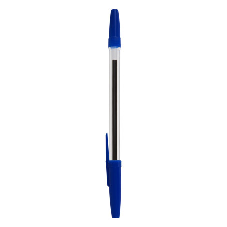 Ручка шариковая СТАММ "Оптима" 10шт., синие, 1,0мм, пакет с европодвесом