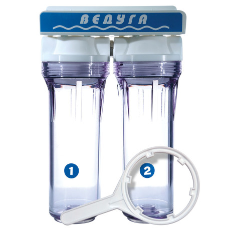 The filter bulb "VEDUGA" 10" 3/4" transparent. double