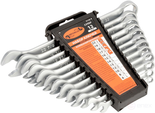 Набор комбинир.ключей АвтоDело 12шт."СУПЕР"(холдер) 31125