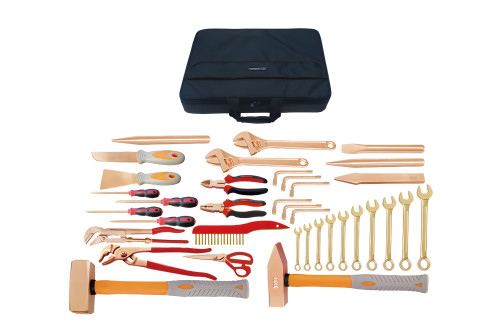 Explosion-proof tool kit (38 items) AlCu No.AA11-38, HORTZ
