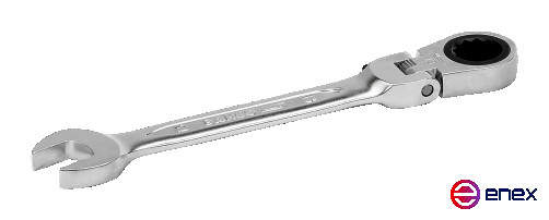 Key combined with ratchet and hinge, 21 mm