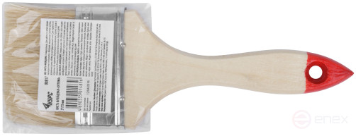 Кисть флейцевая "Оптима", натур. cветлая щетина, деревянная ручка 3" (75 мм)