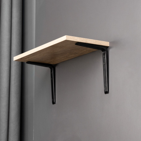 Полкодержатель мет. CRAFT 150*200*1.5, черный AKS