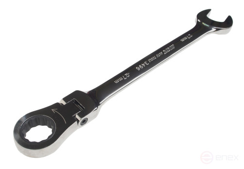 Key combination 27x27mm ratchet with movable head JTC