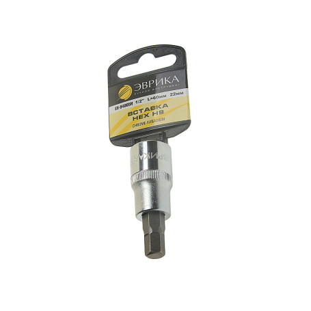 Насадка-вставка с битой Hex H9 ER-94805H 1/2 22мм L=60мм (с держателем) ЭВРИКА /1/20