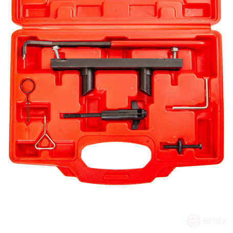 Набор фиксаторов для обслуживания двигателей ER-86731 VAG (2.0 FSI/TFSI), в кейсе ЭВРИКА /1/5