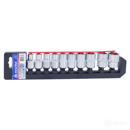 1/2" socket set, 10-24 mm, 10 pieces MASTER 000-4010H