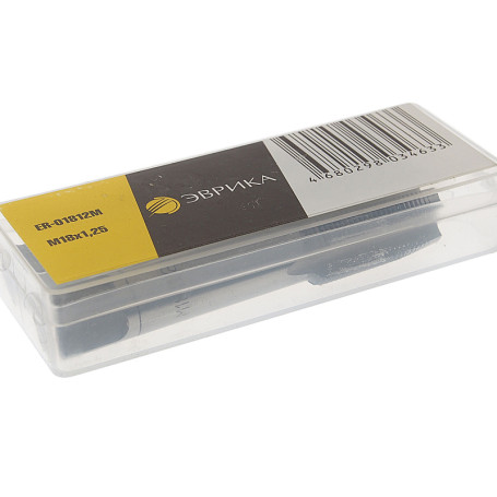 Метчик ER-01812M M18x1,25 (2шт),в пластиковом футляре ЭВРИКА /1