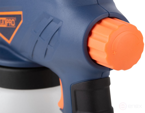 MAX-PRO Electric Spray gun 80 W; 0.8 mm; 800 ml; 30 din/sec; 280 ml/min; 1.1 kg; box