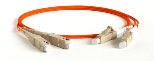 FC-D2-50-LC/PR-SC/PR-H-1M-LSZH-OR Patch cord fiber optic (cord) MM 50/125, LC-SC, 2.0 mm, duplex, LSZH, 1 m