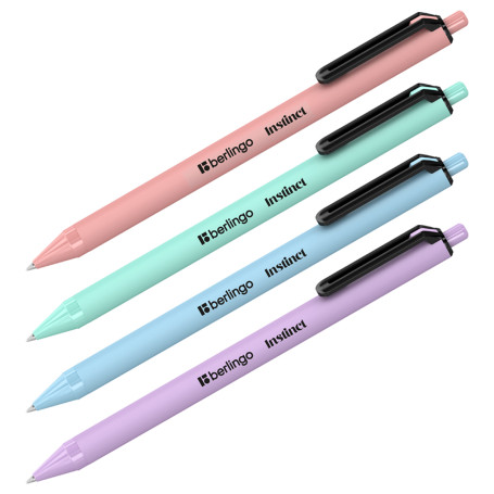 Automatic ballpoint pen Berlingo "Instinct" blue, 0.7 mm, assorted case