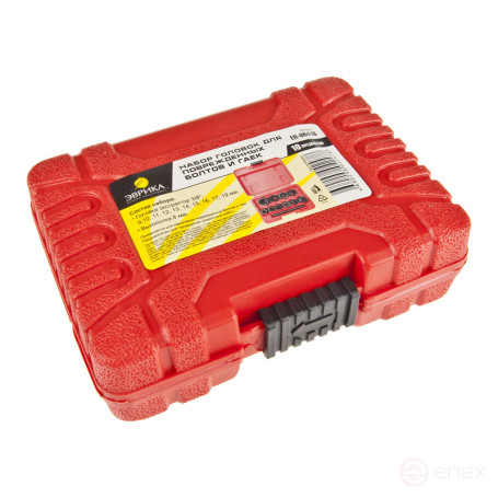 Set of ER-86416 heads for damaged bolts and nuts, 3/8" 11pr.(9-17, 19mm), in EUREKA case /1/20