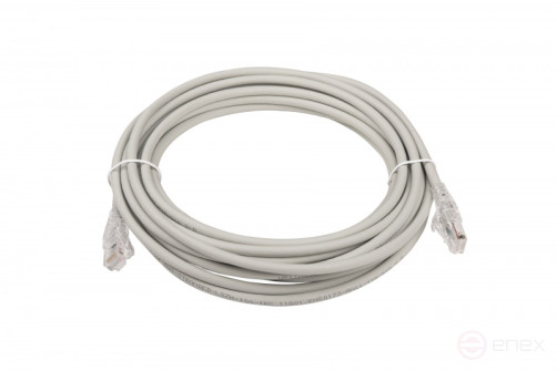 WRline WR-PC-RJ45-UTP-5E-7-GY Patch cord U/UTP, category 5e, 2xRJ45, unshielded, grey, LSZH, 7m